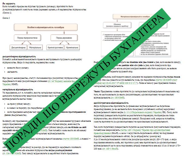 Особиста відповідальність головбуха: за що і як карають Особиста відповідальність головбуха: за що і як карають