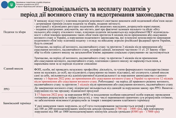 Підприємцям: зміни в оподаткуванні в період воєнного стану Підприємцям: зміни в оподаткуванні в період воєнного стану