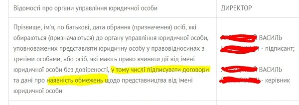 Інформація щодо директора підприємства по ЄДР Як перевірити контрагента по доступним базам