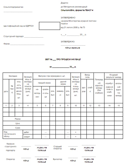 ф. № ПБАСГ-4 ф. № ПБАСГ-4