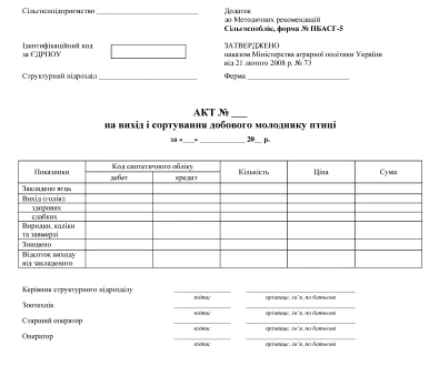 ф. № ПБАСГ-5 ф. № ПБАСГ-5