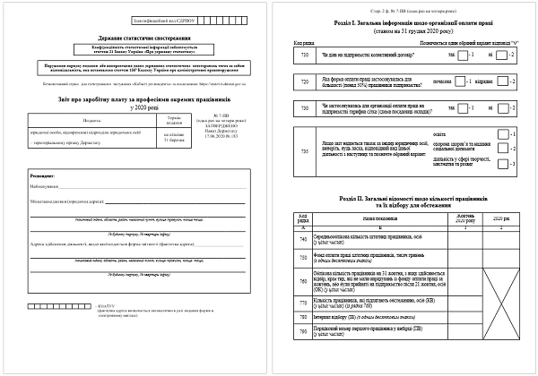 Форма № 7-ПВ у 2021 році Звіт № 7-ПВ бланк 2021
