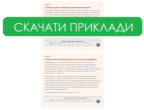 Зразок заповнення Додатку 4ДФ до Податкового розрахунку з ПДФО та ЄСВ Додаток 4ДФ до Податкового розрахунку з ПДФО та ЄСВ: зразок заповнення