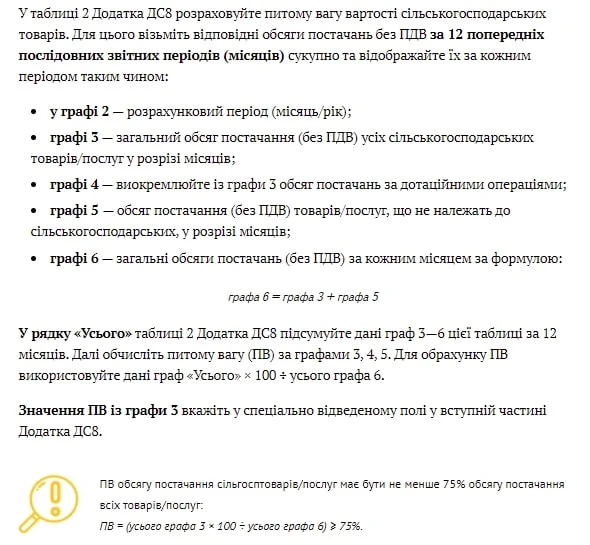 Додаток ДС8 до декларації з ПДВ: зразок заповнення Додаток ДС8 до декларації з ПДВ: зразок заповнення