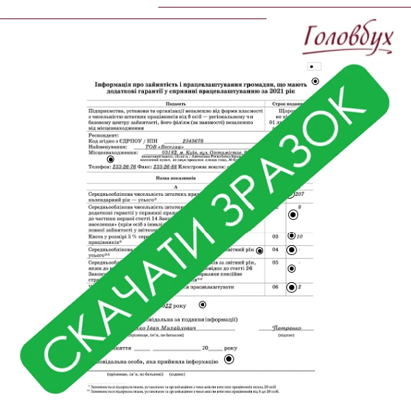 Як звітувати про квоту з працевлаштування Звіт про квоту з працевлаштування