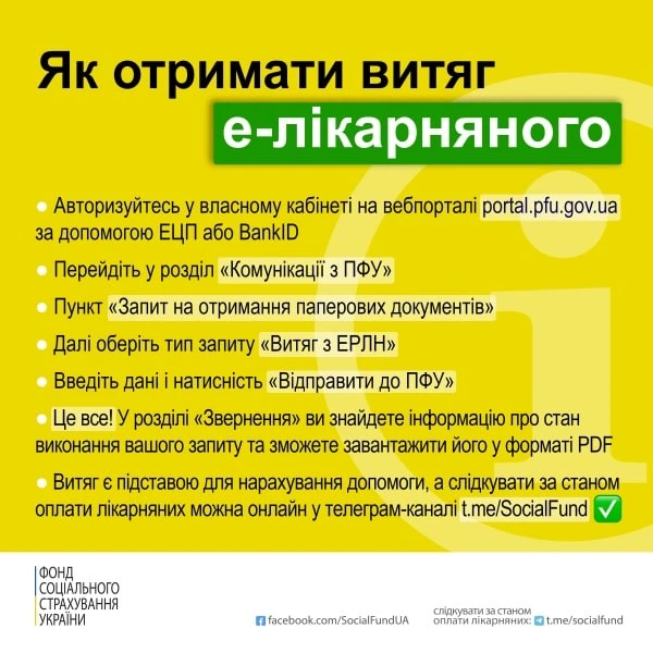 Із травня допомогу за е-лікарняним можна отримати на підставі витягу Із травня допомогу за е-лікарняним можна отримати на підставі витягу