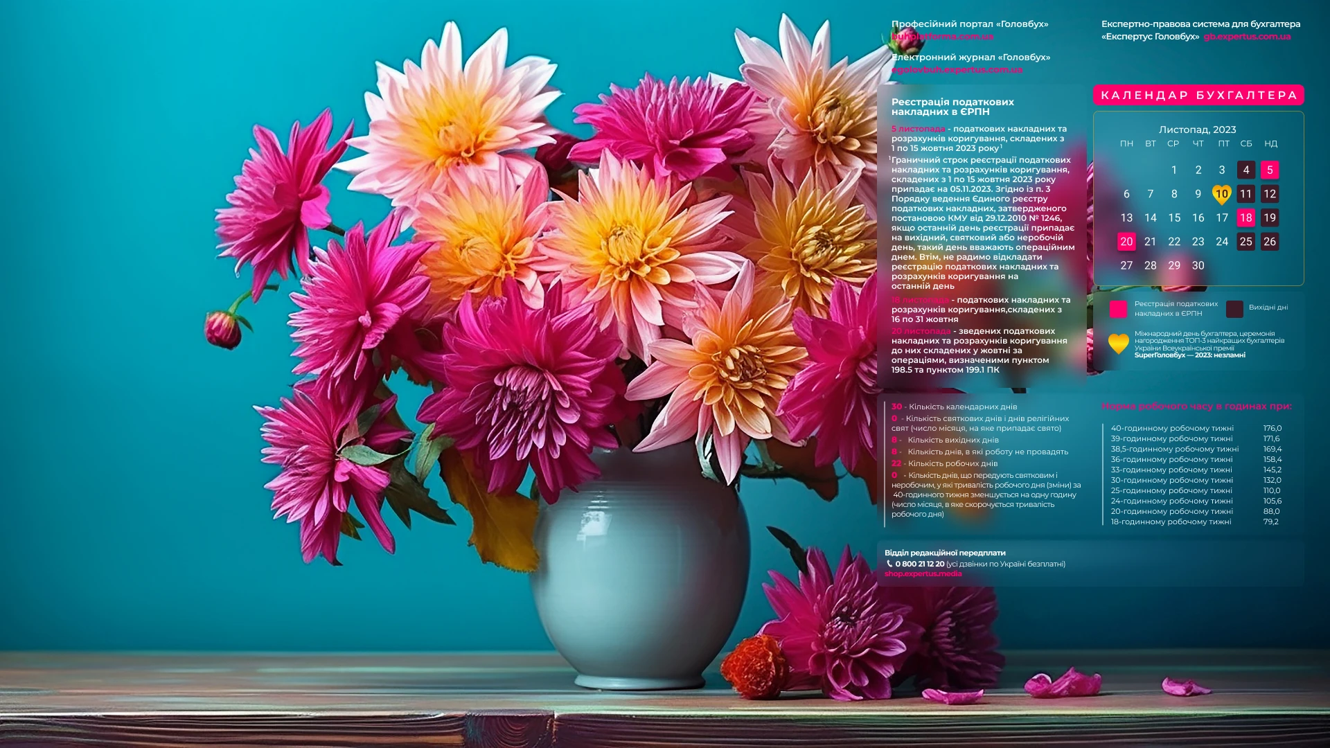 Головне для бухгалтера у листопаді 2023 року