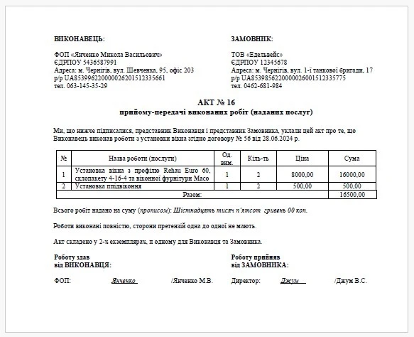 Акт приема-передачи оказанных услуг образец Акт приема-передачи оказанных услуг образец